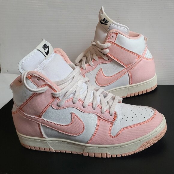 Nike Dunk High 1985 Shoes Wmns Sz 9.5 Arctic Orange Pink White Retro DV1143-800 - Picture 1 of 11